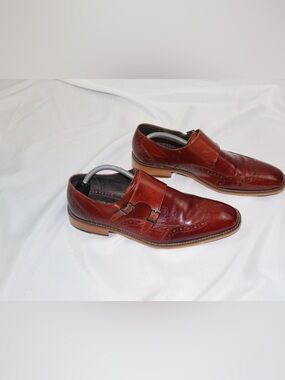 Stacy Adams Men's Double Monk Strap Leather Dress Shoes - Brown